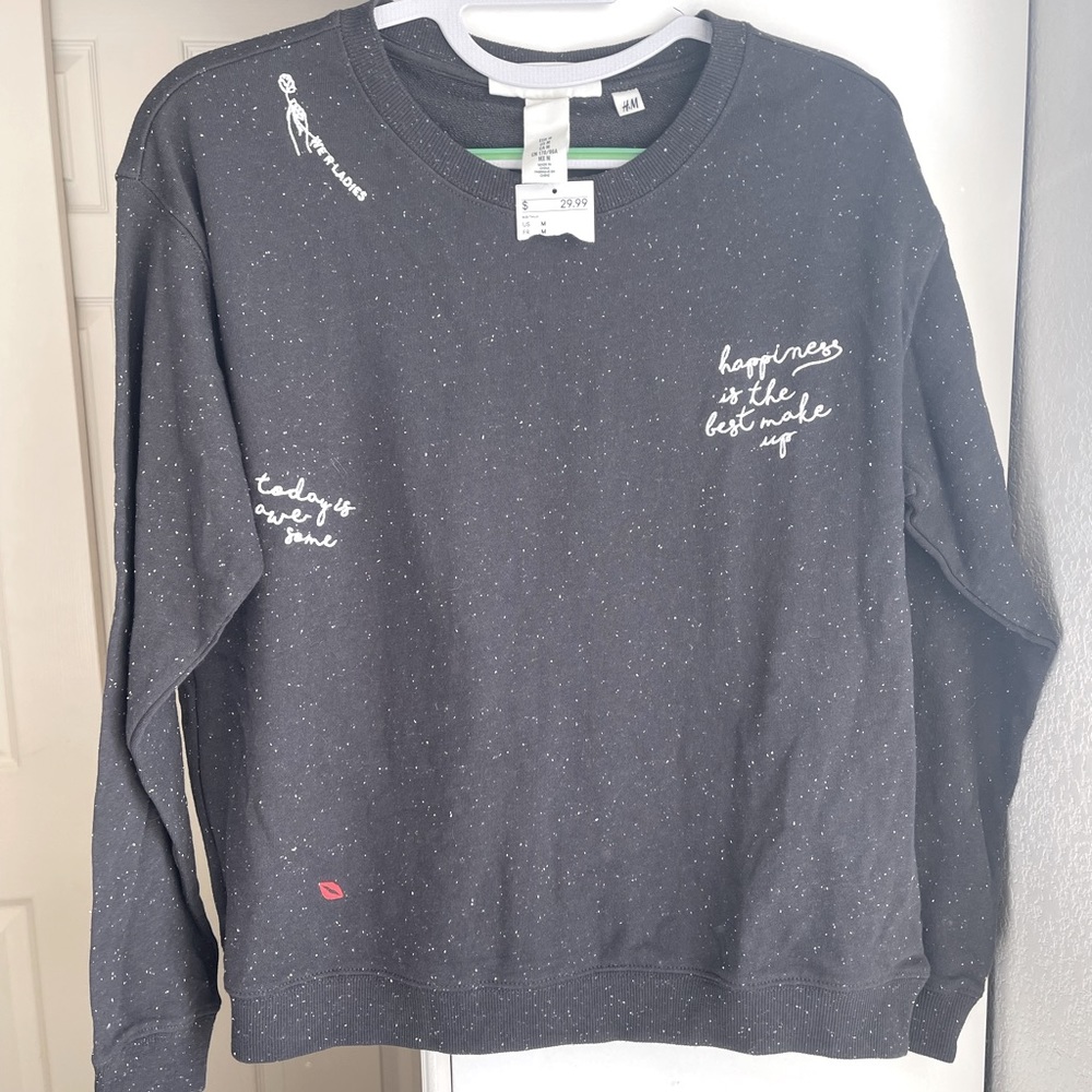 H&M speckled Terry sweatshirt